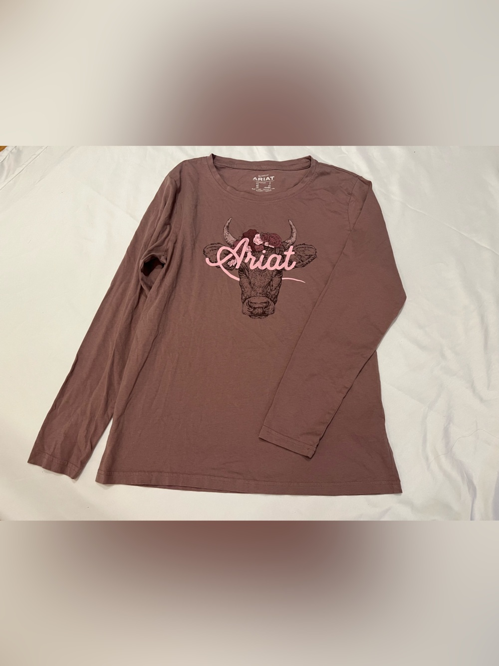 Ariat Dusty Mauve Long Sleeve Western Graphic Tee